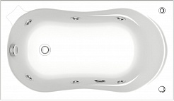 Bas Акриловая ванна Кэмерон 120x70 с гидромассажем – фотография-1